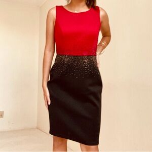 Calvin Klein Red Black Dress